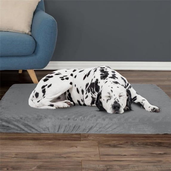 4 x 27 x 46 in. Orthopedic Pet Bed - Gray