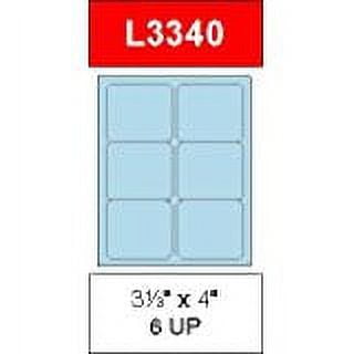 4" x 3 1/3" Pastel Blue Labels for Laser Printers, Inkjet Printers or Copier Machines. (GL3340PB)