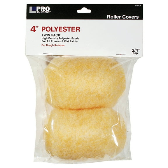 4" x 3/4" Nap Pro Solutions 45475 Polyester Roller Cover, 2-Pack