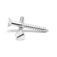 thumbnail image 1 of #4 x 3/4" Wood Screw Slotted Flat Head Low Carbon Steel Zinc Plated Pk 3250, 1 of 1