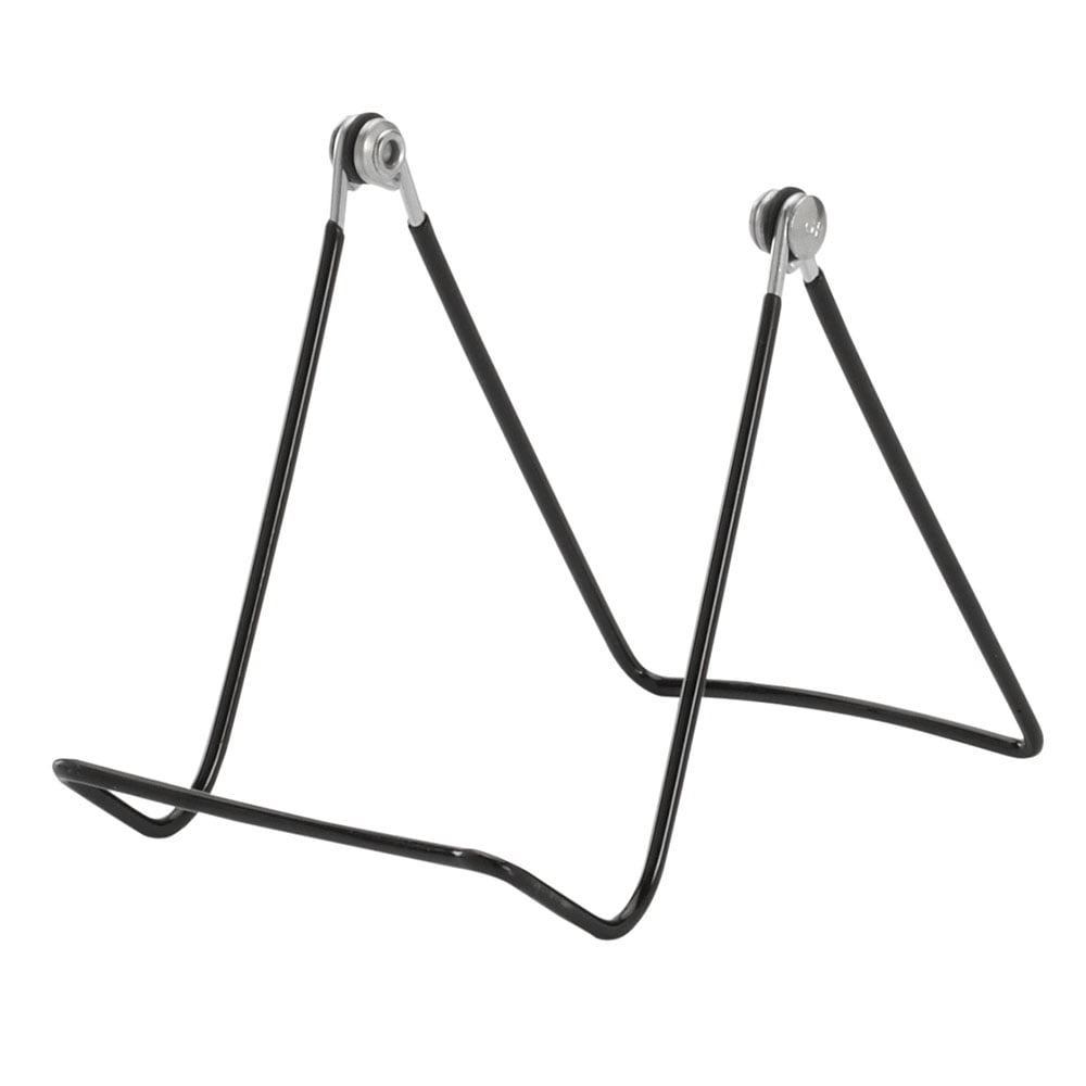 4 ¾ x 3 ¾ inch Adjustable Black Vinyl Coated Easel - Pack of 6