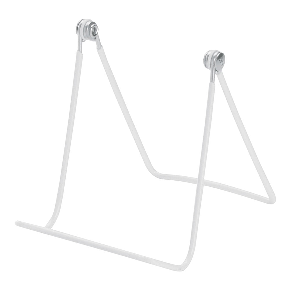 4 ¾ x 3 ¾ inch Adjustable White Vinyl Coated Easel - Pack of 6