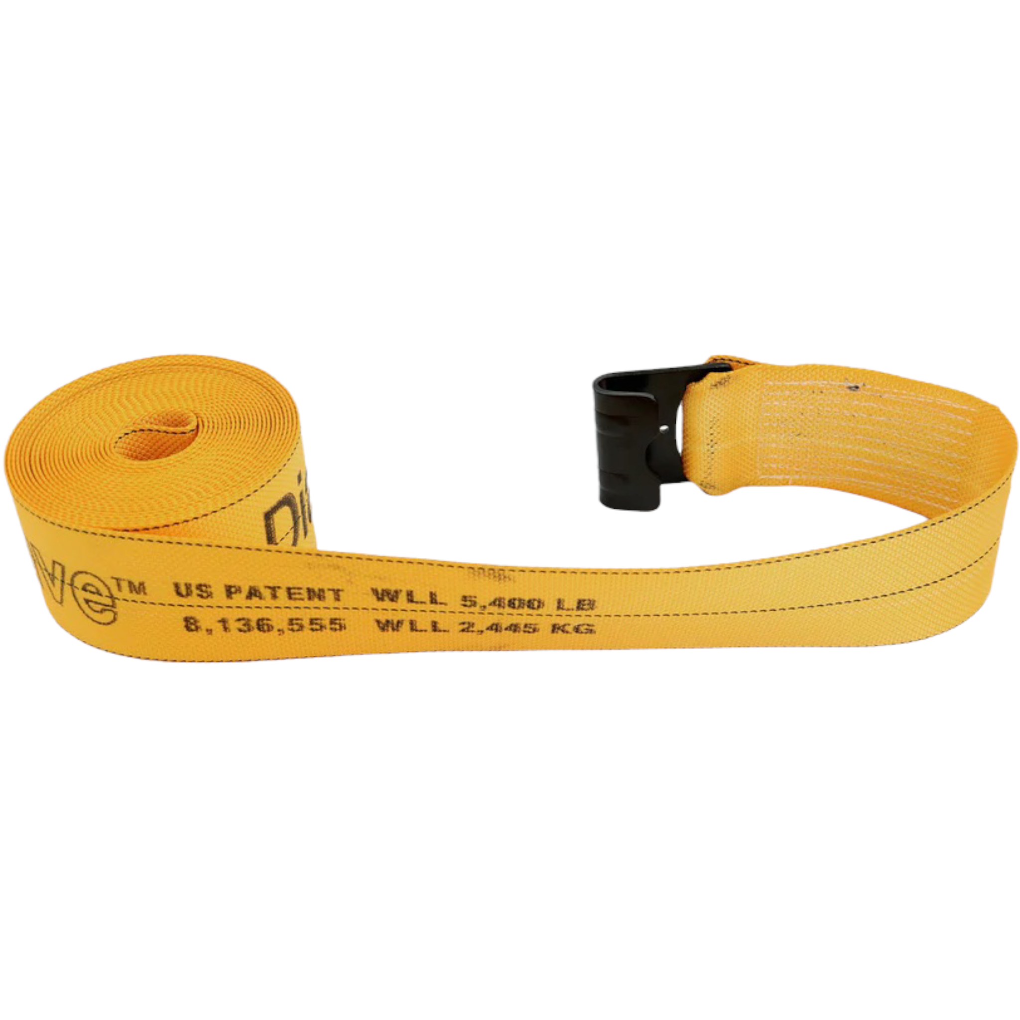 4" x 30 Ft DiamondWeave™ Winch Straps w/ Flat Hooks 2 PACK COLOR