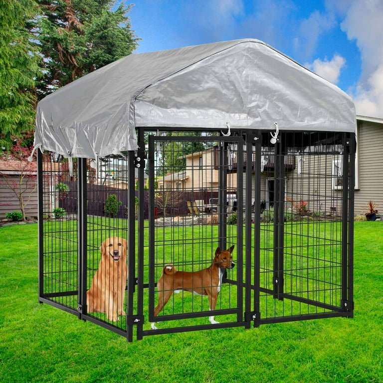 Heavy Duty Ft Outdoor Dog Kennel with UV Protection
