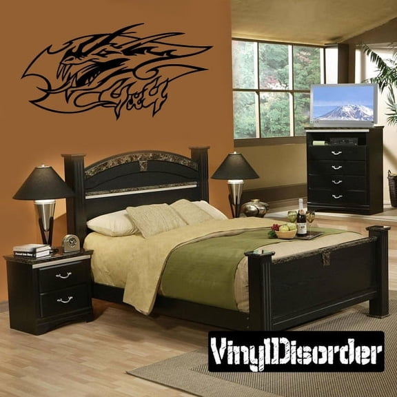 4 x 4 Dragon Flame Decal - 36 Inches