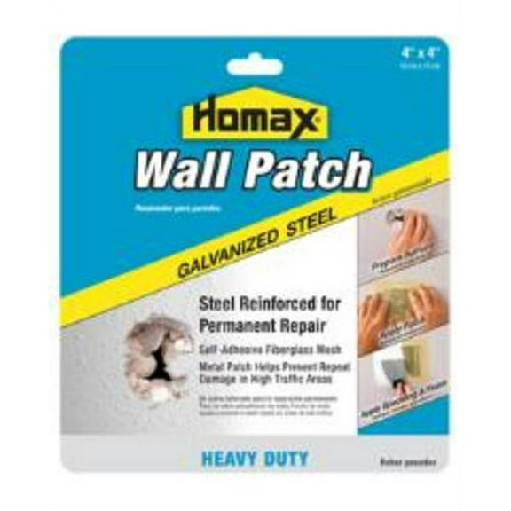 6-Pack of 4” x 4” Homax 5504 Wall Patch Self-Adhesive Wall Patch