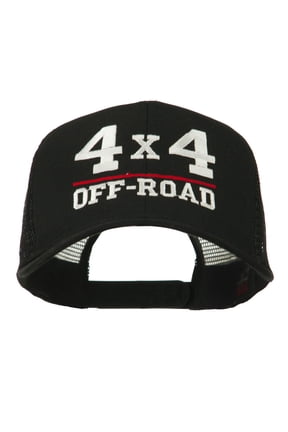 4 x 4 Off Road Embroidered Mesh Back Cap - Black OSFM