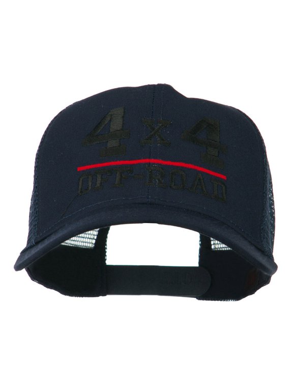 4 x 4 Off Road Embroidered Mesh Back Cap - Navy OSFM
