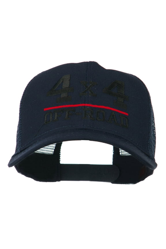 4 x 4 Off Road Embroidered Mesh Back Cap - Navy OSFM