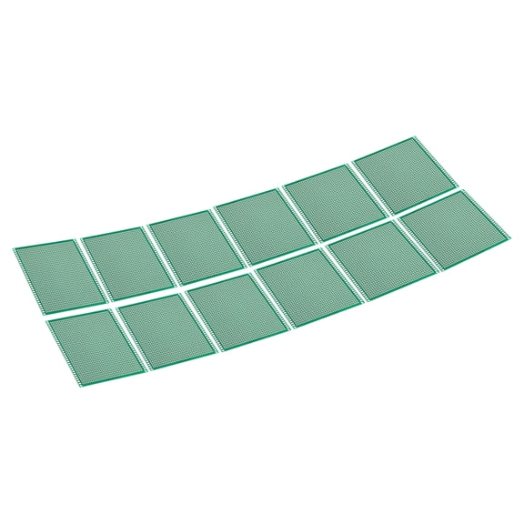 4" x 4" PCB Board Circuit, 12 Pcs Single Sided Prototype Solder Boards for Soldering and Electronic Project Circuit Boards Solderable Breadboard, Green