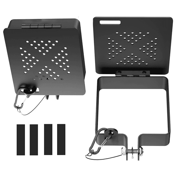 4" x 4" RV Bumper End Caps Set with Locking Pins, Heavy Duty Metal Trailer Bumper Covers, Rust-Resistant Universal Fit for RVs & Trailers