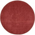 thumbnail image 1 of 4 x 4 ft. Brick Red Non Skid Indoor & Outdoor Round Area Rug, 1 of 1