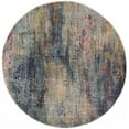 thumbnail image 1 of 4 x 4 ft. Multicolor Abstract Power Loom Non Skid Round Area Rug - Multicolor - 4 x 4 ft., 1 of 1