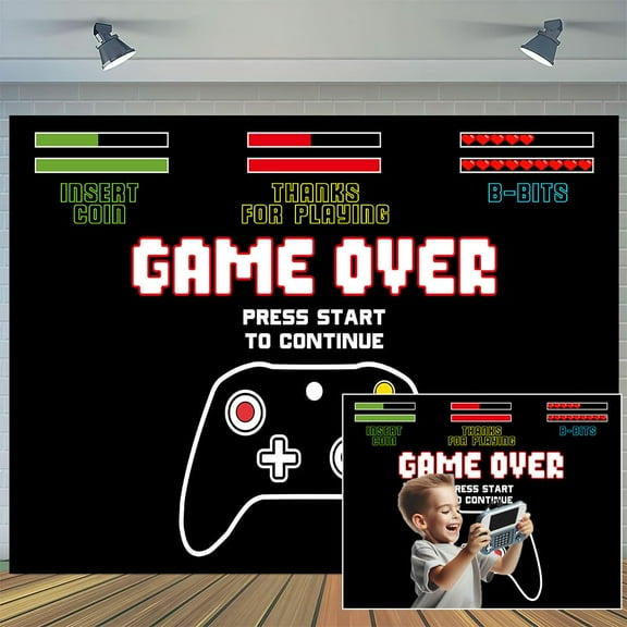 4 x 4 ft Neon Glow Birthday Party Large Backdrop Let's Glow in The Dark Themed Birthday Photography Background, Colorful Balloons Graffiti Splatter Paint Dancing Party Kids Portrait Photo Supplies