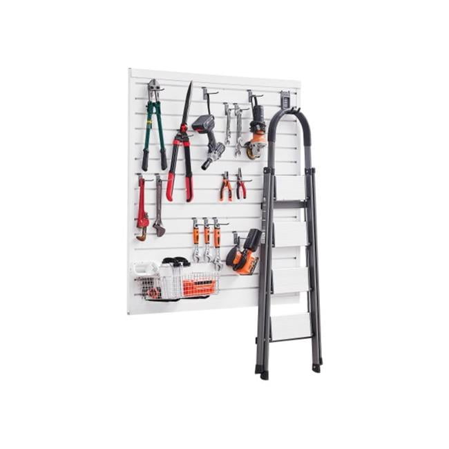 VEVOR Slat Wall Paneling, 2 X 4 Ft, PVC Garage Slatwall With Modular Design, Black Slat Wall Easy-to-Install Adjustable Slatwall Panel With Coupling Structure & DIY Cutting, Fits For Storage & Display - View #3