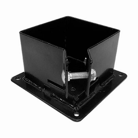 4 x 4 in. Fixbase Post Anchor Bracket, Noir