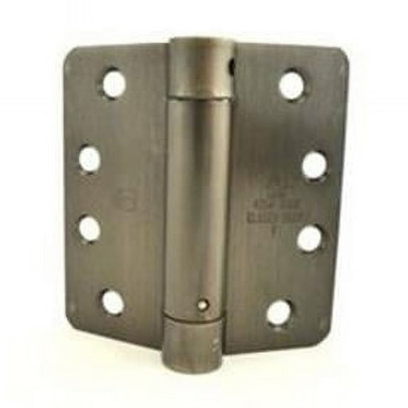 4 x 4 in. Full Mortise Single Acting with 0.25 in. Radius Corner Spring Hinge - No. 029184 Oil Rubbed Bronze