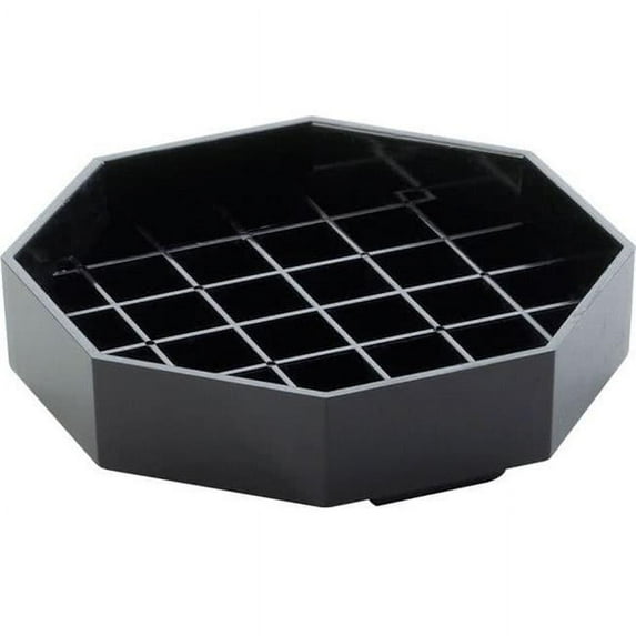 4 x 4 in. Octagon Drip Tray - Black