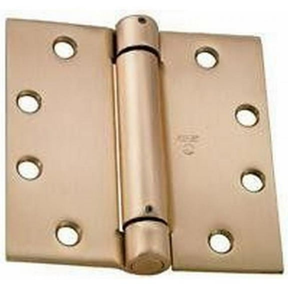 4 x 4 in. Spring Square Corner Mortise Door Hinge, Single - Satin Bronze