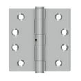 thumbnail image 1 of 4 x 4 in. Square Stainless Steel Hinge, Brushed Stainless, 1 of 1