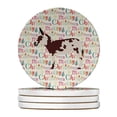 thumbnail image 1 of 4 x 4 in. Unisex American Spotted Donkey Christmas Large Sandstone Coasters - Pack of 4, 1 of 1