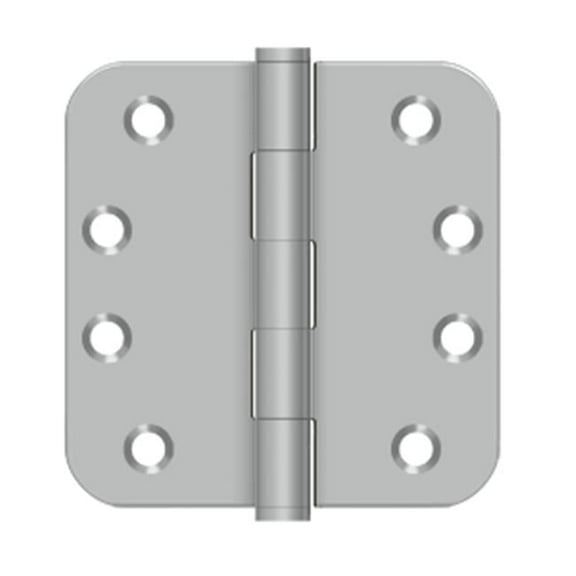 4 x 4 x 0.625 in. Residential Radius Stainless Steel Hinge