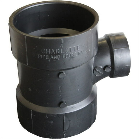 4 x 4 x 2 Inch ABS Sanitary Tee, ABS Construction