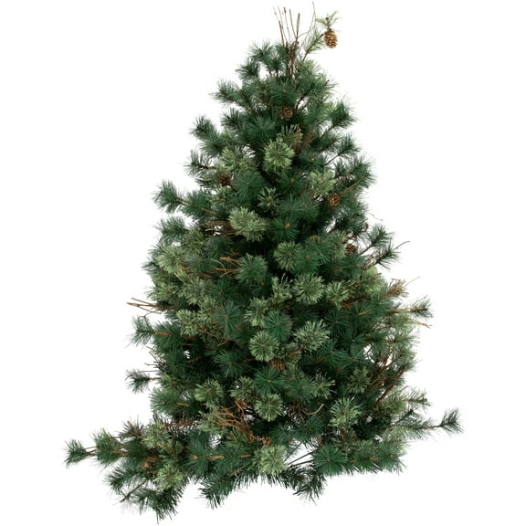 4' x 40" Country Mixed Pine Artificial Christmas Wall or Door Tree - Unlit