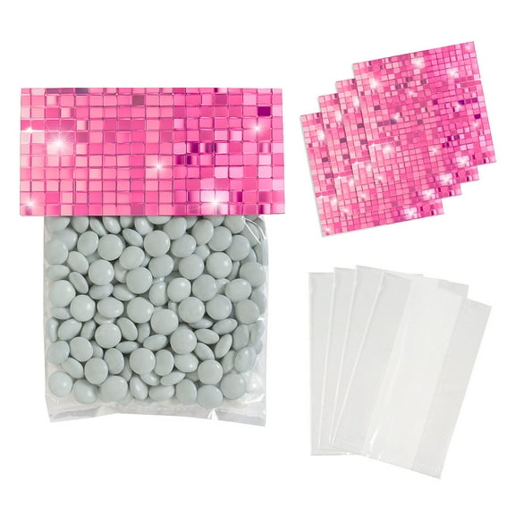4" x 5 1/2" Bulk 50 Pieces Sweet 16 Disco Ball DIY Party Favor Bags