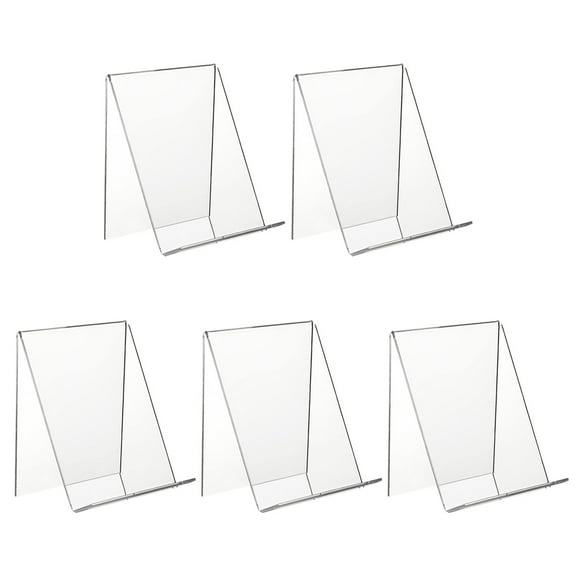 5PCS Acrylic Display Stand Clear Crystal Clear Acrylic Vertical Picture Frame