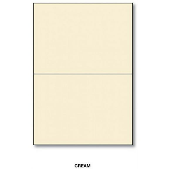 4" x 5" Blank Cream Greeting Cards Great for Holiday Greetings, Wedding Invitations, Thank You Cards, Announcements | 80lb (216gsm) Cardstock | 50 Per Pack