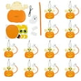 thumbnail image 1 of 4" x 5" Halloween Mummy in Jack-O'-Lantern with Ghost Ornament Craft Kit - Makes 12, 1 of 1