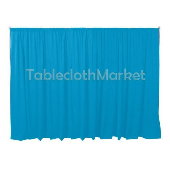 4 x 5 ft Backdrop Background FOR PIPE AND DRAPE DISPLAYS Polyester 24 COLORS", (Color: Turquoise Blue)