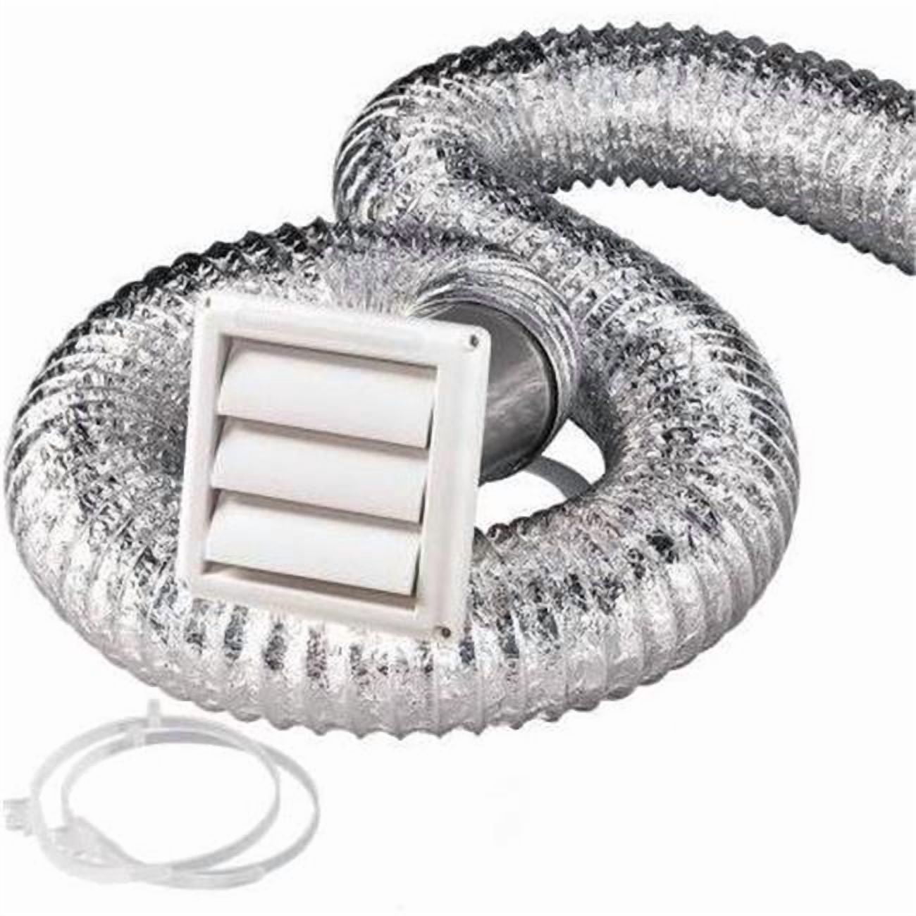 4 x 5 ft. Outside Dryer Vent Kit, White
