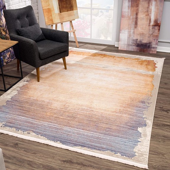 4â€™ x 6â€™ Beige Faded Sunset Area Rug
