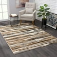 thumbnail image 1 of 4â€™ x 6â€™ Beige Rustic Strokes Area Rug, 1 of 5