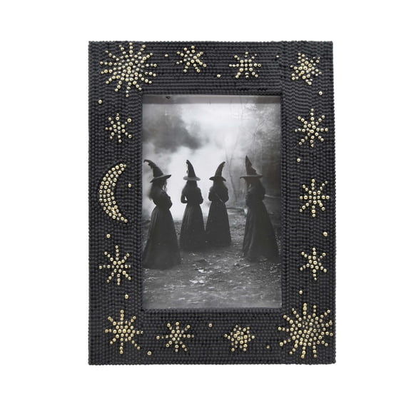4" x 6" Black & Gold Celestial Bead Tabletop Frame by Ashland