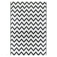 thumbnail image 1 of Northlight 4' x 6' Black and White Chevron Rectangular Outdoor Area Rug, 1 of 4
