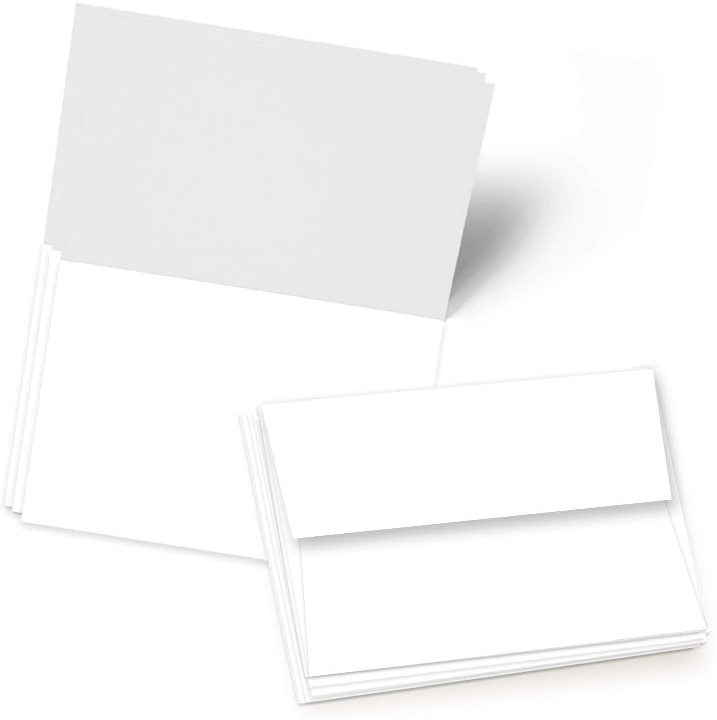 Blank Watercolor Cards with Envelopes NOT Folded - 60 Pack : 30 Postcards  and 30 Envelopes 5x7 - Watercolor Postcards 300GSM - DIY Thank You Card