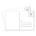thumbnail image 1 of 4 x 6 Blank White Postcards USPS compliant (mailable) 50 per pack, 1 of 5