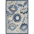 thumbnail image 1 of 4â€™ x 6' Blue and Gray Indoor Outdoor Area Rug, 1 of 3