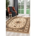 thumbnail image 1 of 4â€™ x 6â€™ Cream Floral Medallion Area Rug, 1 of 9