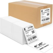 4 x 6 Direct Thermal Labels（3000 Labels）FanFold Perforated Labels ,Premium Adhesive Shipping Labels for Most Direct Thermal Printers