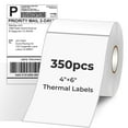 thumbnail image 1 of 4" x 6" Direct Thermal Labels, 350 Pcs/1 Rolls Shipping Labels Roll for Shipping & Mailing, Commercial Grade Perforated White and Permanent Adhesive, Compatible with Most Thermal Printers, 1 of 8