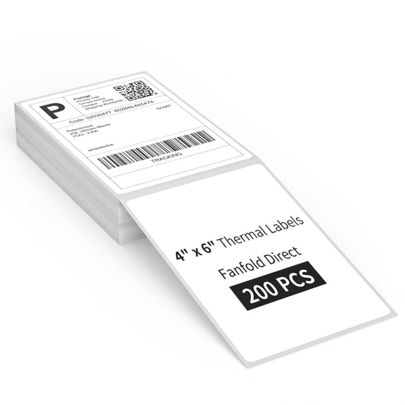 4 x 6 Direct Thermal Shipping Labels - Shipping Address Stickers Perforated and Strong Adhesive, Thermal Labels for Rollo & Zebra Printer200pcs per Stack,1 Stack