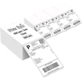 thumbnail image 1 of 4” x 6” Fanfold Direct Thermal Shipping Labels – 5000 Labels (1000 per Stack, 5 Stacks) Perforated, Permanent Adhesive – for Rollo, MUNBYN & Zebra Printers, 1 of 1