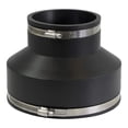 thumbnail image 1 of 4 x 6 Flexible Coupling 4 Cast Iron/Pvc x Clay 6 with Stainless Steel Clamps, 1 of 1