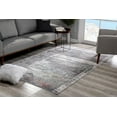 thumbnail image 1 of 4â€™ x 6â€™ Gray Abstract Irregular Blocks Area Rug, 1 of 7