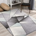 thumbnail image 1 of 4â€™ x 6â€™ Gray and Blue Prism Pattern Area Rug, 1 of 4