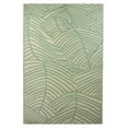 thumbnail image 1 of Northlight 4' x 6' Green and Beige Leaf Design Rectangular Outdoor Area Rug, 1 of 4